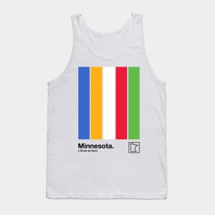 Minnesota // Original Minimalist Artwork Poster Design Tank Top